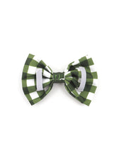 Traditional Green Gingham XMAS Bow