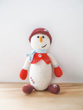 Snowman Organic Crochet Squeaky Toy