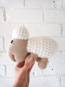 Sheep Organic Crochet Squeaky Toy